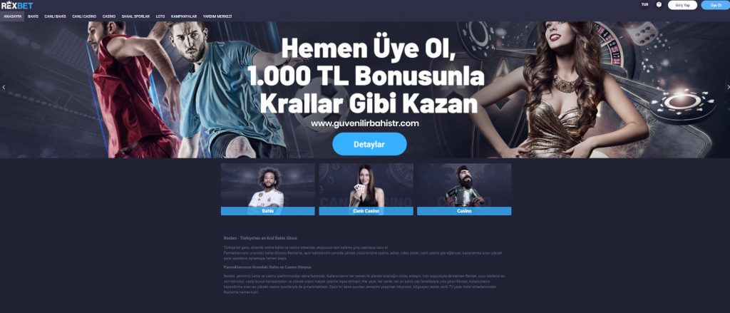Rexbet İnceleme | Rexbet Giriş | Yeni Adresi – Canlı Bahis Siteleri